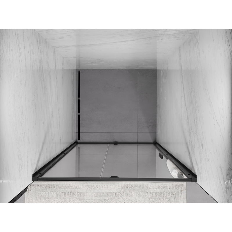 Mexen Exo Shower Door Hinged 110 cm, Transparent, Black - 819-110-000-70-00