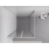 Mexen Exo-B Duo swing shower enclosure 80 x 80 cm, transparent, chrome - 814-080-080-01-00