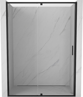 Mexen Exo-R hinged shower door 130 cm, transparent, black - 819-130-000-70-00