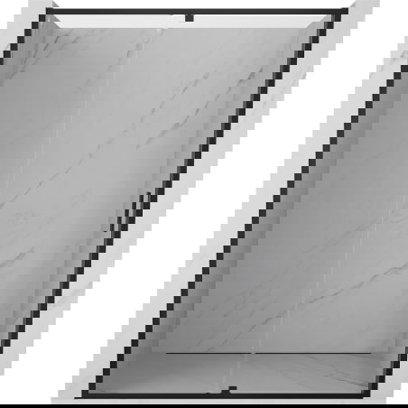 Mexen Exo shower door hinged 140 cm, transparent, black - 819-140-000-70-00