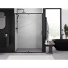 Mexen Exo-R swing shower door 145 cm, transparent, black - 819-145-000-70-00