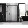 Mexen Exo hinged shower door 155 cm, transparent, black - 819-155-000-70-00