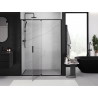 Mexen Exo-R 135 cm hinged shower door, transparent, black - 819-135-000-70-00