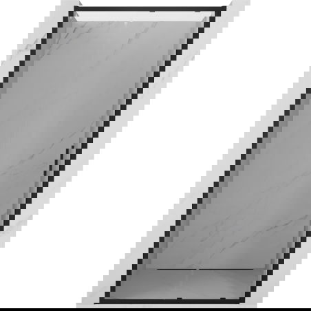 Mexen Exo 100 cm Sliding Shower Door, Transparent, Black - 8151-100-000-70-00