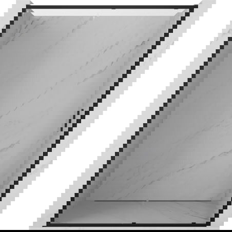 Mexen Exo sliding shower doors 130 cm, transparent, black - 8151-130-000-70-00