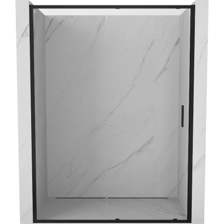 Mexen Exo-S sliding shower door 155 cm, transparent, black - 8151-155-000-70-00