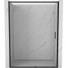 Mexen Exo-S sliding shower door 155 cm, transparent, black - 8151-155-000-70-00