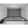 Mexen Exo-S sliding shower door 150 cm, transparent, black - 8151-150-000-70-00
