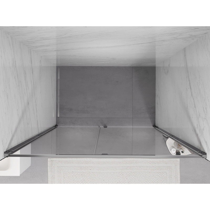 Mexen Exo-R swing shower doors 150 cm, transparent, chrome - 819-150-000-01-00