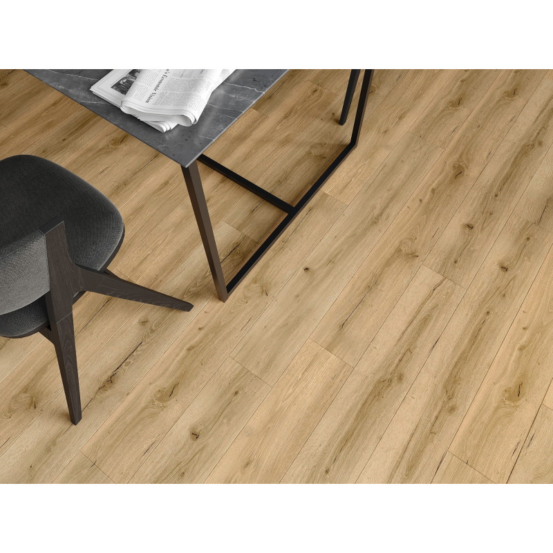 Mexen Beaver Creek vinyl panels 1227 x 187 mm LVT Dryback 2.5 mm, PVC underlay, 4 V-Groove, Oak - F1302-1227-187-255-4V1-01