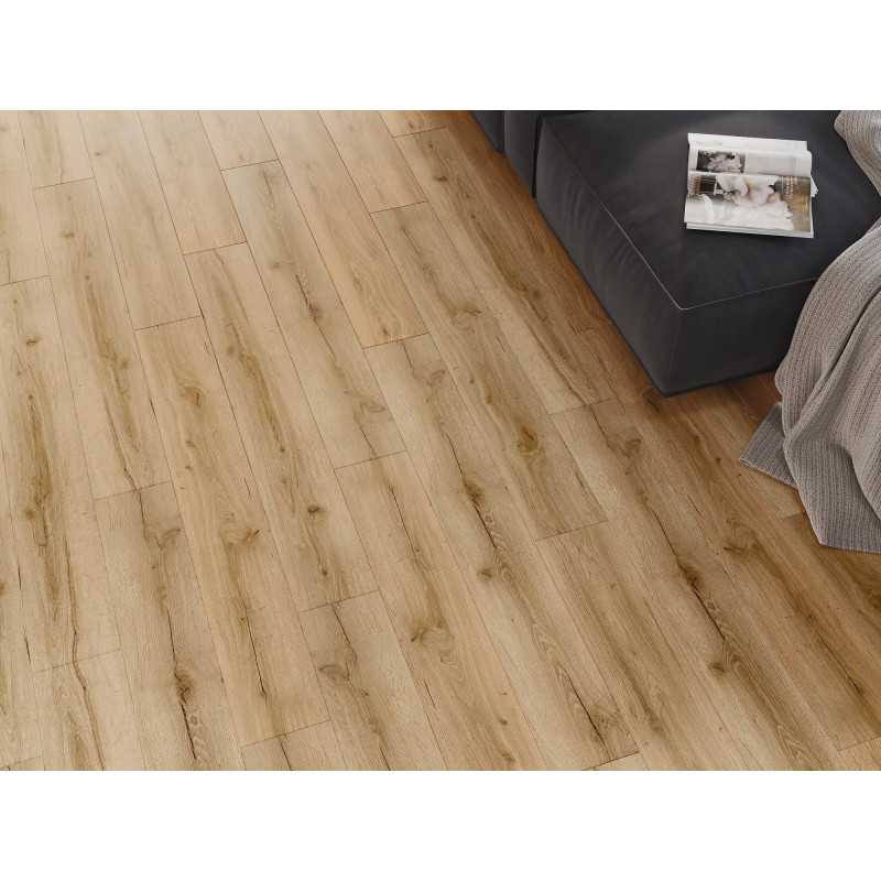 Mexen Beaver Creek vinyl panels 1227 x 187 mm LVT Dryback 2.5 mm, PVC underlay, 4 V-Groove, Oak - F1302-1227-187-255-4V1-01