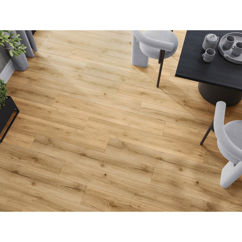 Mexen Beaver Creek vinyl panels 1227 x 187 mm LVT Dryback 2.5 mm, PVC backing, 4 V-Groove, Oak - F1302-1227-187-255-4V1-01