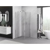 Mexen Exo-F folding shower cabin 70 x 70 cm, transparent, chrome - 816-070-070-01-00