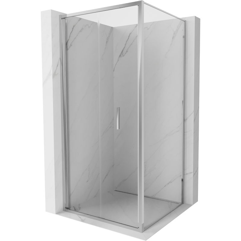 Mexen Exo folding shower cabin 90 x 90 cm, transparent, chrome - 816-090-090-01-00