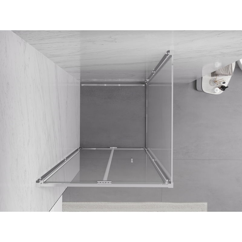 Mexen Exo folding shower cabin 100 x 100 cm, transparent, chrome - 816-100-100-01-00