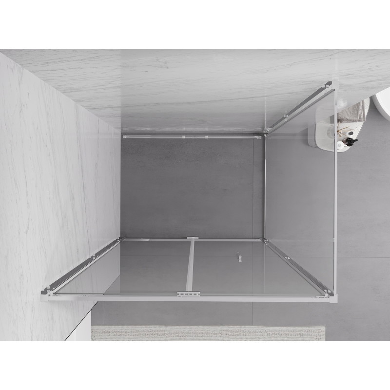 Mexen Exo-F folding shower cabin 80 x 70 cm, transparent, chrome - 816-080-070-01-00