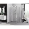Mexen Exo-F folding shower cabin 80 x 75 cm, transparent, chrome - 816-080-075-01-00