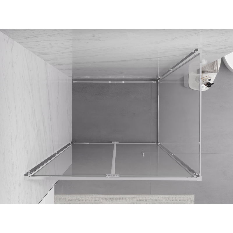 Mexen Exo folding shower enclosure 85 x 75 cm, transparent, chrome - 816-085-075-01-00