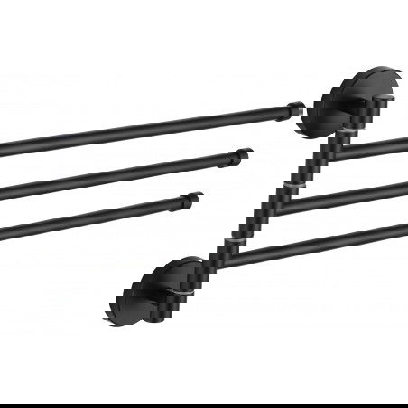 Mexen triple swivel towel rack, Black - 7039243-70
