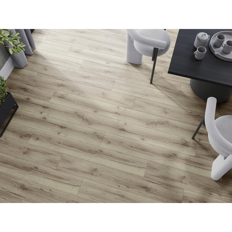 Mexen Wirginia vinyl panels 1227 x 187 mm LVT Dryback 2.5 mm, PVC backing, 4 V-Groove, Oak - F1305-1227-187-255-4V1-01