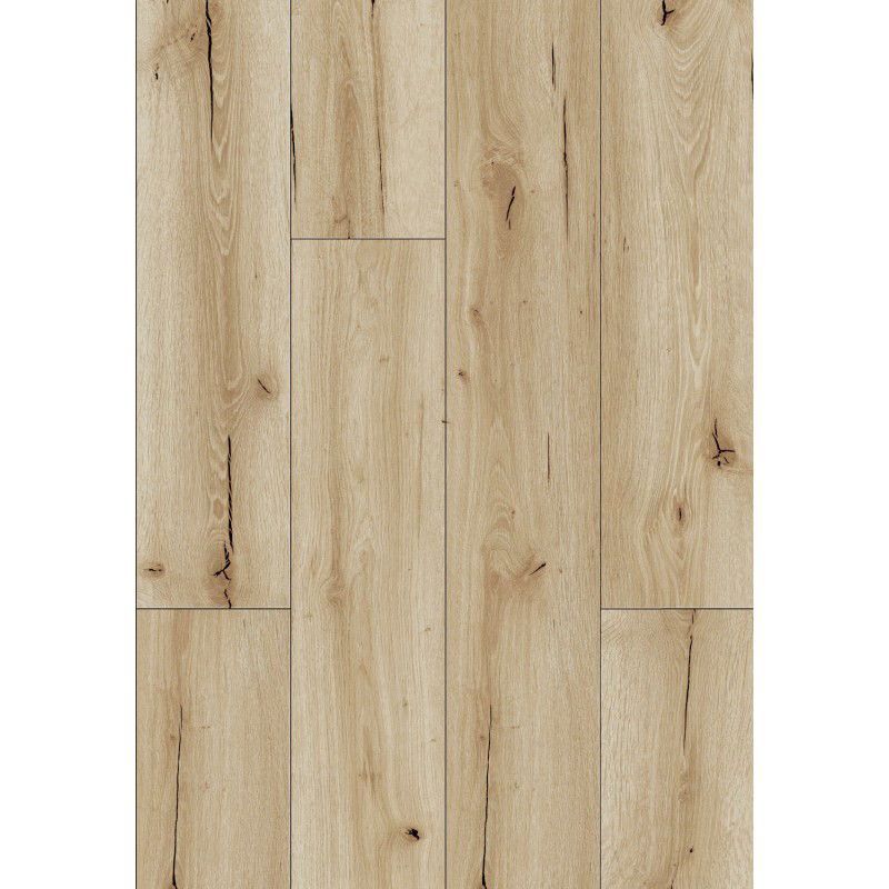 Mexen Sun Valley vinyl panels 1227 x 187 mm LVT Dryback 2.5 mm, PVC underlay, 4 V-Groove, Oak - F1306-1227-187-255-4V1-01