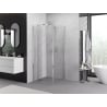 Mexen Exo-F foldable shower cabin 95 x 95 cm, transparent, chrome - 816-095-095-01-00