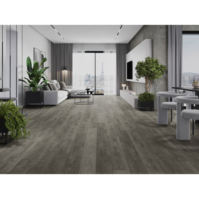 Mexen New Albany vinyl panels 1227 x 187 mm LVT Dryback 2.5 mm, PVC underlay, 4 V-Groove, Oak - F1317-1227-187-255-4V1-01