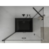 Mexen Lima folding shower cabin 80 x 100 cm, transparent, black + Flat shower tray, black - 856-080-100-70-00-4070B