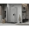 Mexen Lima folding shower cabin 80 x 100 cm, transparent, black + Flat shower tray, black - 856-080-100-70-00-4070B