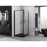 Mexen Exo-F folding shower cabin 70 x 70 cm, transparent, black - 816-070-070-70-00
