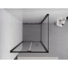 Mexen Exo-F folding shower cabin 80 x 80 cm, transparent, black - 816-080-080-70-00