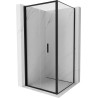 Mexen Exo-F folding shower cabin 80 x 80 cm, transparent, black - 816-080-080-70-00