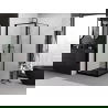 Mexen Exo folding shower cabin 85 x 85 cm, transparent, black - 816-085-085-70-00