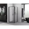 Mexen Exo-F folding shower enclosure 95 x 95 cm, transparent, black - 816-095-095-70-00