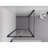 Mexen Exo-F folding shower enclosure 95 x 95 cm, transparent, black - 816-095-095-70-00