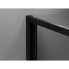 Mexen Exo-F folding shower enclosure 95 x 95 cm, transparent, black - 816-095-095-70-00