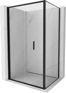 Mexen Exo-F folding shower enclosure 80 x 70 cm, transparent, black - 816-080-070-70-00