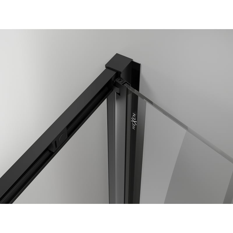 Mexen Exo folding shower enclosure 85 x 70 cm, transparent, black - 816-085-070-70-00
