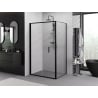 Mexen Exo folding shower enclosure 85 x 70 cm, transparent, black - 816-085-070-70-00