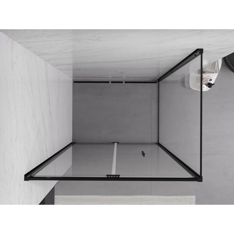 Mexen Exo-F folding shower cabin 85 x 70 cm, transparent, black - 816-085-070-70-00