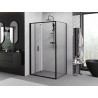 Mexen Exo-F folding shower cabin 80 x 75 cm, transparent, black - 816-080-075-70-00