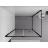 Mexen Exo-F foldable shower enclosure 90 x 80 cm, transparent, black - 816-090-080-70-00