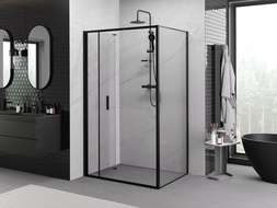 Mexen Exo foldable shower cabin 70 x 90 cm, transparent, black - 816-070-090-70-00