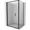 Mexen Exo folding shower cabin 95 x 90 cm, transparent, black - 816-095-090-70-00