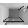 Mexen Exo foldable shower enclosure 100 x 90 cm, transparent, black - 816-100-090-70-00