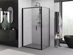 Mexen Exo folding shower cabin 85 x 95 cm, transparent, black - 816-085-095-70-00