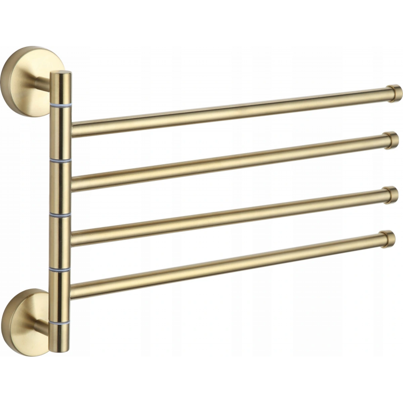 Mexen quadruple swivel towel rack, Gold - 7039244-50