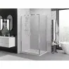 Mexen Exo Shower Cabin Pivot Door 70 x 75 cm, Transparent, Chrome - 814-070-075-01-00