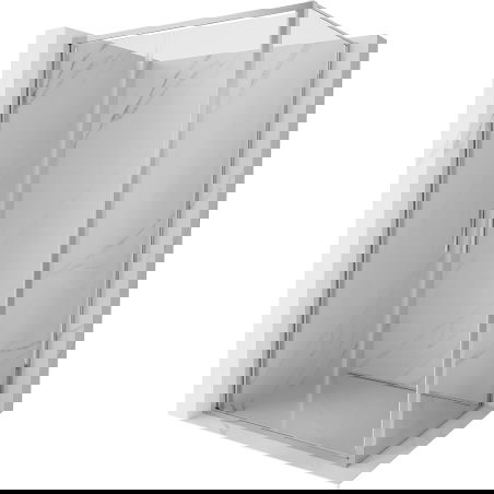 Mexen Exo Hinged Shower Enclosure 90 x 85 cm, Transparent, Chrome - 814-090-085-01-00