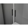 Mexen Exo-B Duo double hinged shower doors 80 cm, transparent, black - 814-080-000-70-00